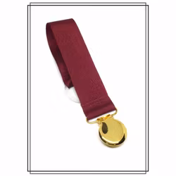 Vinröd napphållare - guld