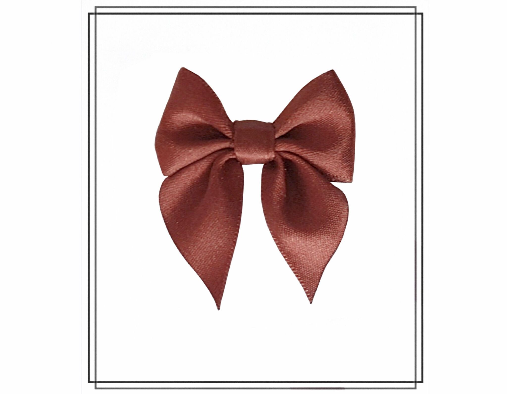 Rosett BRUN - satinrosett