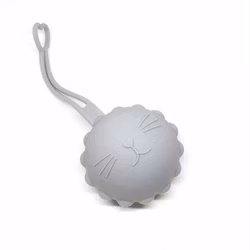 Nappfodral - ljusgrå katt