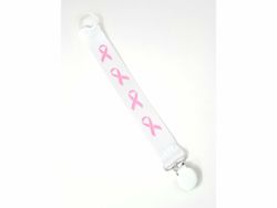 Vit napphållare "Rosa Bandet"