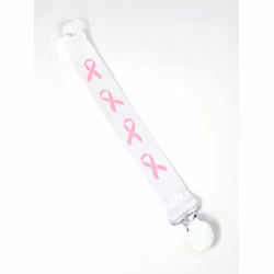 Vit napphållare "Rosa Bandet"