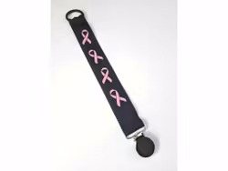 Svart napphållare "Rosa Bandet"