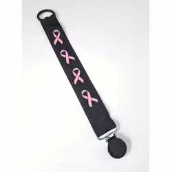 Svart napphållare "Rosa Bandet"
