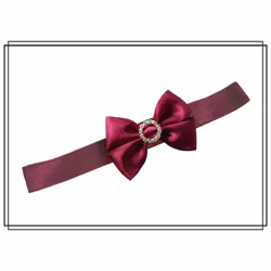 Hårband Vera VINRÖD - liten med strassring