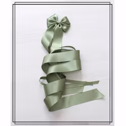 Vera LJUS KHAKIGRÖN - stor doprosett med dubbla band