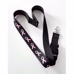 Nyckelband "Rosa Bandet" svart