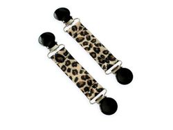 Vanthållare leopard med svarta clips