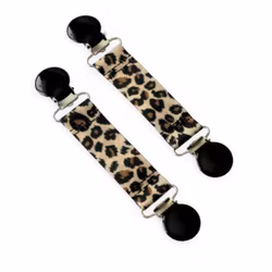 Vanthållare leopard med svarta clips