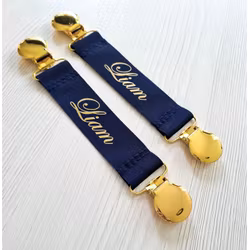 Marinblå vanthållare