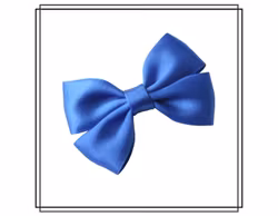 Rosett Vera BLÅ - satinrosett