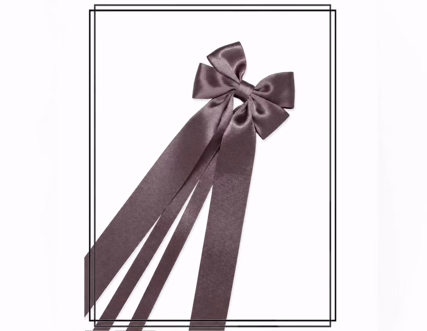 Vera MÖRKGRÅ - liten doprosett med dubbla band