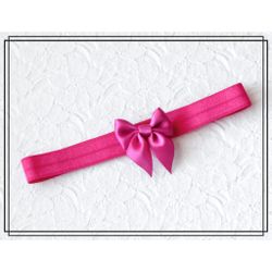 Hårband Saga CERISE - liten rosett