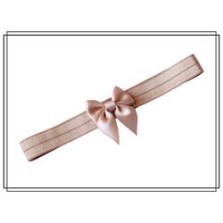Hårband Saga BEIGE - liten rosett