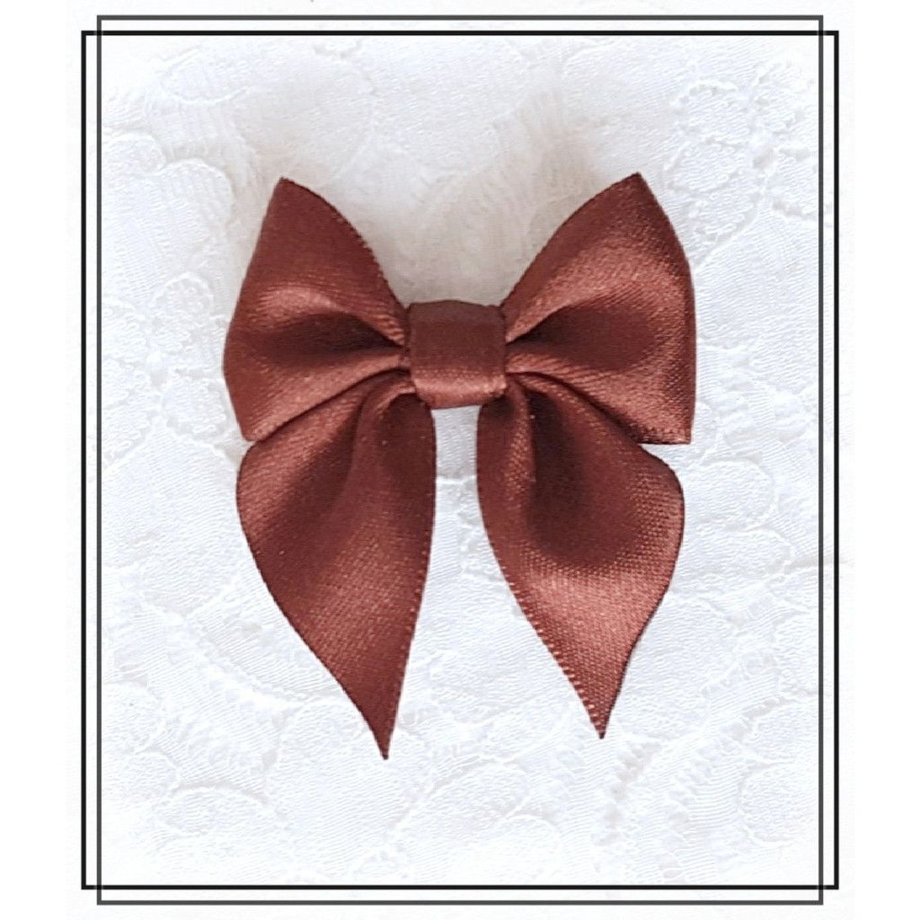 Rosett BRUN - satinrosett