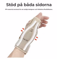 Handleds- och tumstöd vid karpaltunnelsyndrom och artrit