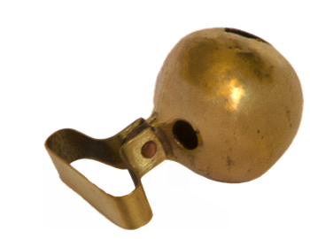 Handmade dog bell in brass