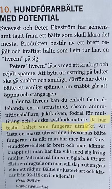 Doghandler Belt Trofé