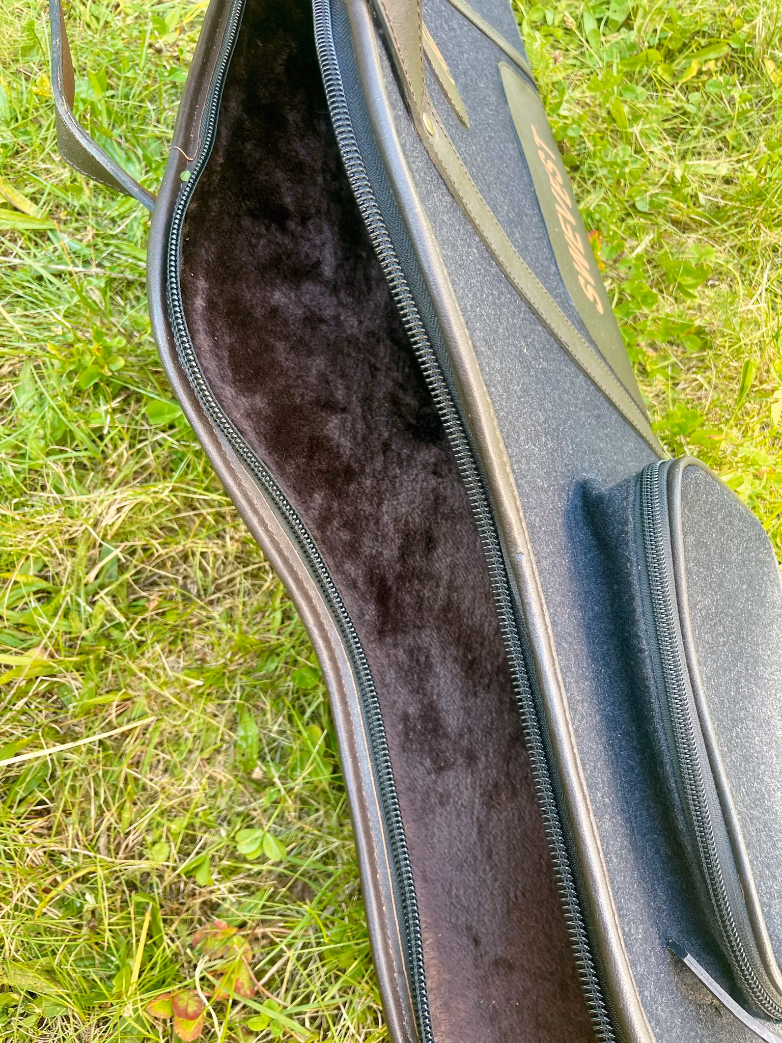 Waffentasche aus Leder "Sista Fodralet"