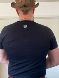 V-ringad t-shirt Svart