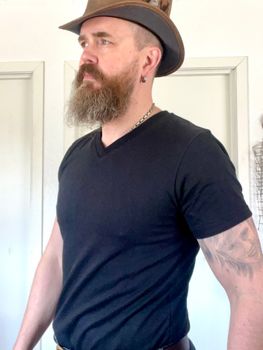 V-ringad t-shirt Svart