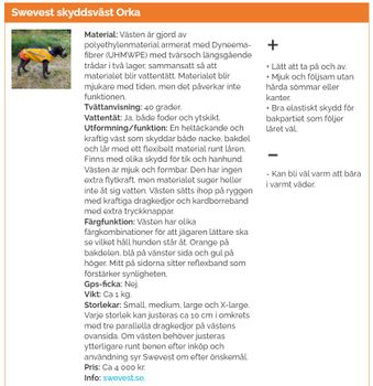 Swevest 3.0 Dog protection