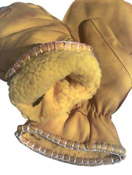 Leather Mitten Warmest