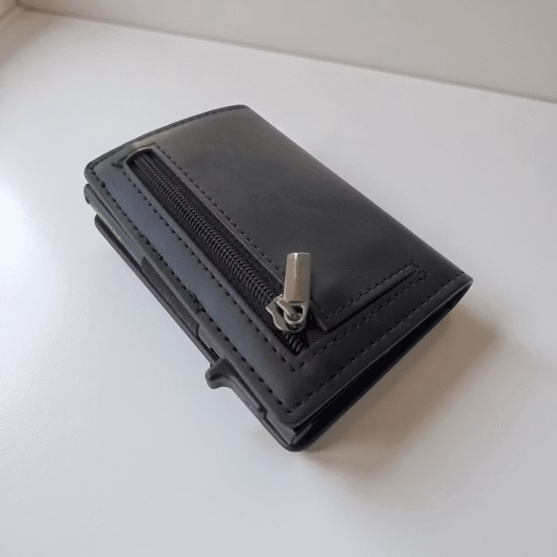 Rfid-skydd kreditkortshållare herrplånbok