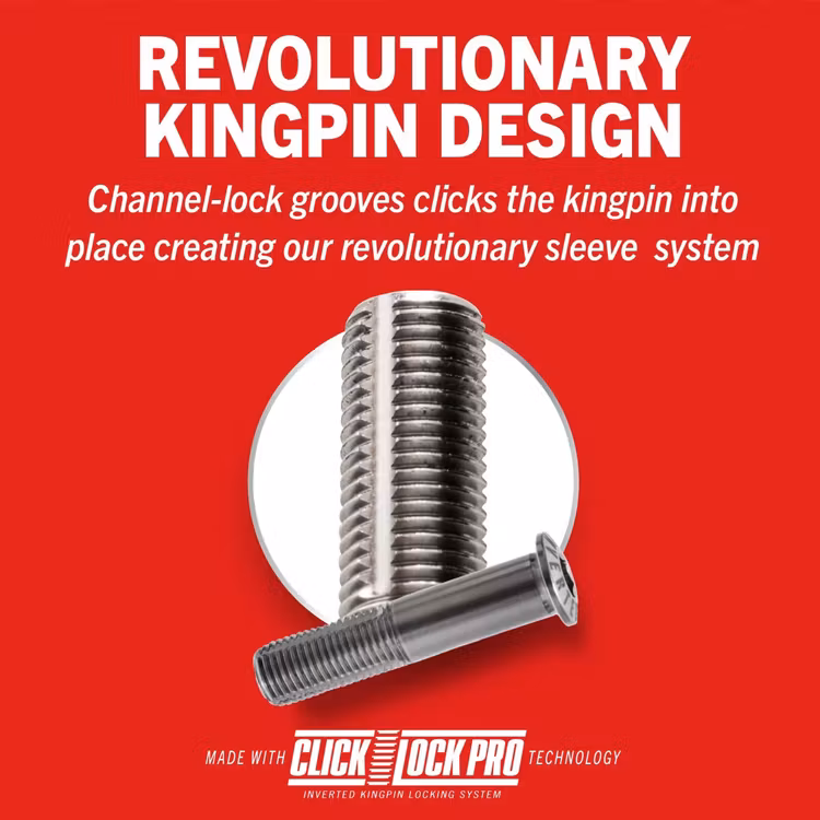 ACE Trucks Hollow Inverted Kingpin Skateboard Truck 33 click lock kingpin design – Nordic Skateboard Supply