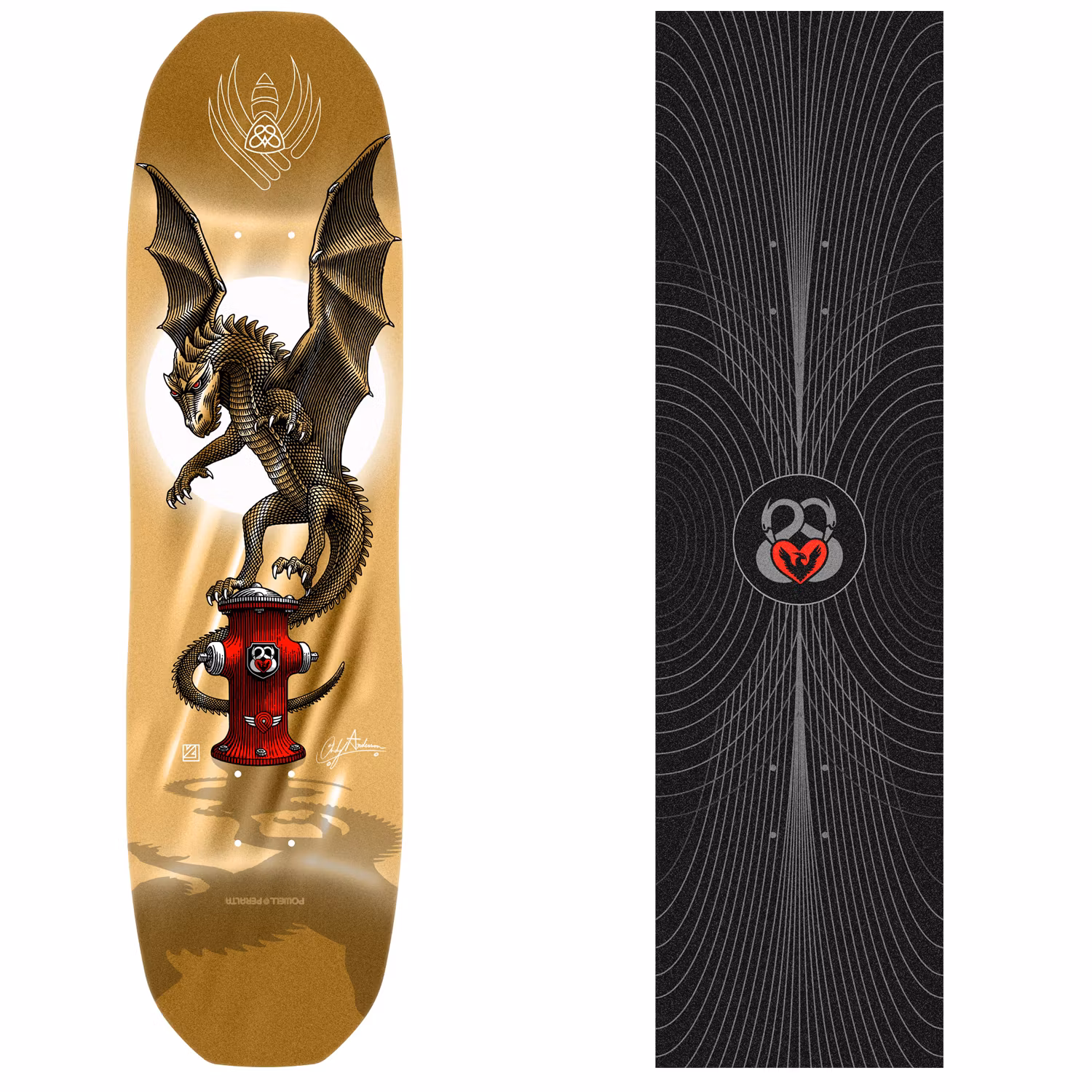 Complete Skateboard Powell Peralta Andy Anderson Hydrant Gold Foil deck - Nordic Skateboard Supply