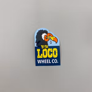 Sticker Loco Wheel Co 'Logo' 10cm