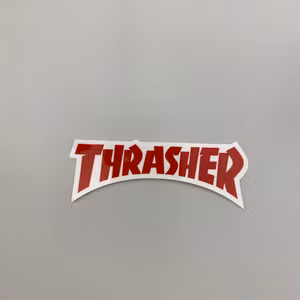 Sticker Thrasher Mag Logo 15 cm Red