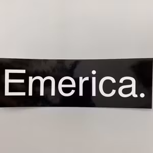 Sticker Emerica Logo 23 cm Black
