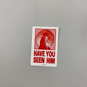 Sticker Powell Peralta Animal Chin Red 11cm