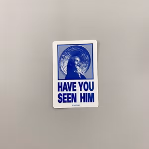 Sticker Powell Peralta Animal Chin Blue 11cm