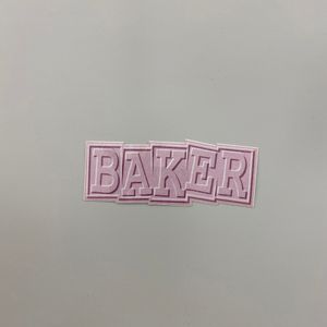 Sticker Baker  Embossed 13cm Lilac