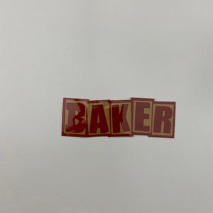 Sticker Baker  Embossed 13cm Brown