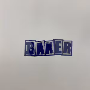 Sticker Baker  Embossed 13cm Navy