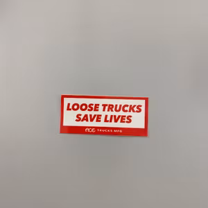 Sticker ACE Loose Trucks 10cm Red
