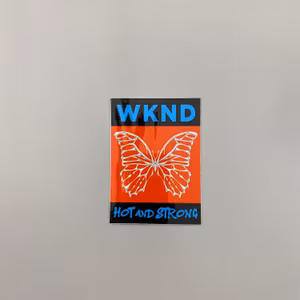 Sticker WKND 10cm Butterfly
