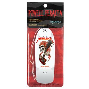 Powell Peralta Metallica Collab Air Freshener White