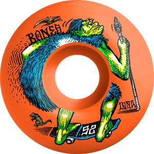 Bones Wheels Original Formula Neon-derthal V4 Wide 100a 52mm Orange