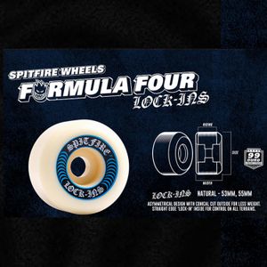 Spitfire Wheels Lockin Formula Four 55mm 99a