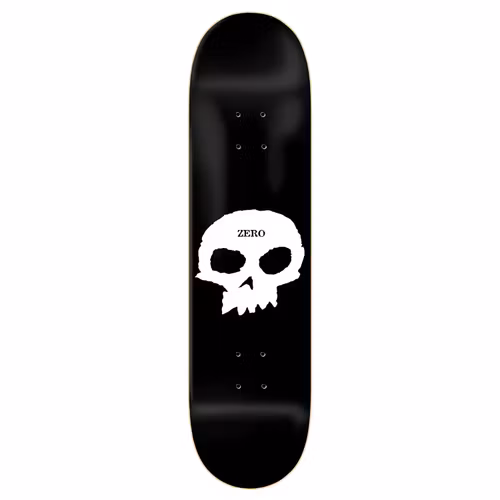 Skateboard Zero Single Skull 8,25'' Black