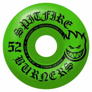 Spitfire Wheels Burners 52mm 99du Green