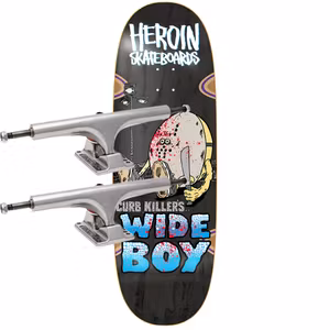Heroin Skateboards Curb Killer Wide Boy 10.75'' plus Indy 215