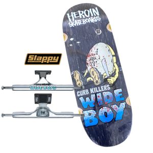 Heroin Skateboards Curb Killer Wide Boy 10.75'' plus Slappy Wide Boys 11''