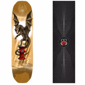 Skateboard Powell Peralta Andy Anderson Hydrant Flight Deck 8,4' Gold Foil + New Theory Map Griptape
