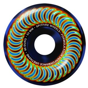 Spitfire Wheels Formula Four Classic  Black Blue Swirl 53mm 99a