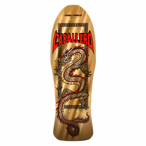 Skateboard Powell Caballero Chinese Dragon Gold Foil 10''
