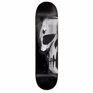 Skateboard Zero Dying To Live Skull 8,25'' Silver Foil